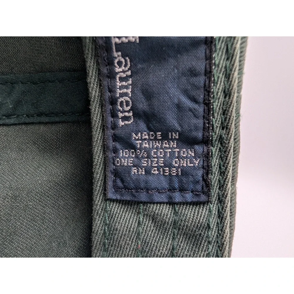 Polo Ralph Lauren Green Chenille P Patch Baseball Cap Adjustable Hat